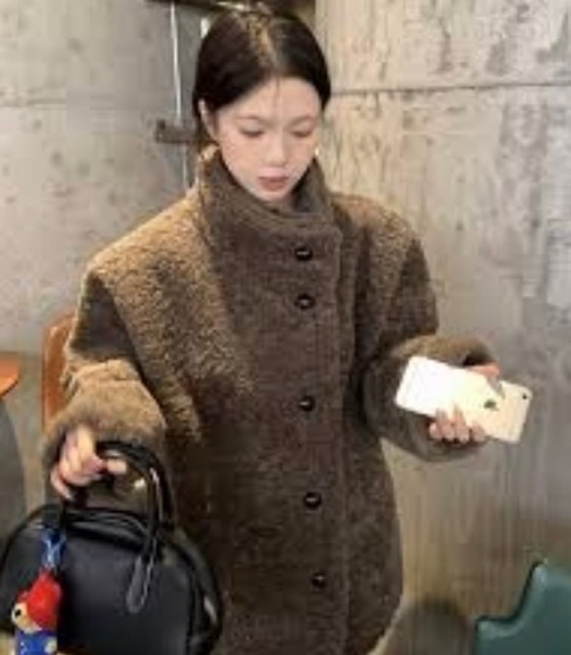 양털 자켓 브라운 코트 상품이미지1