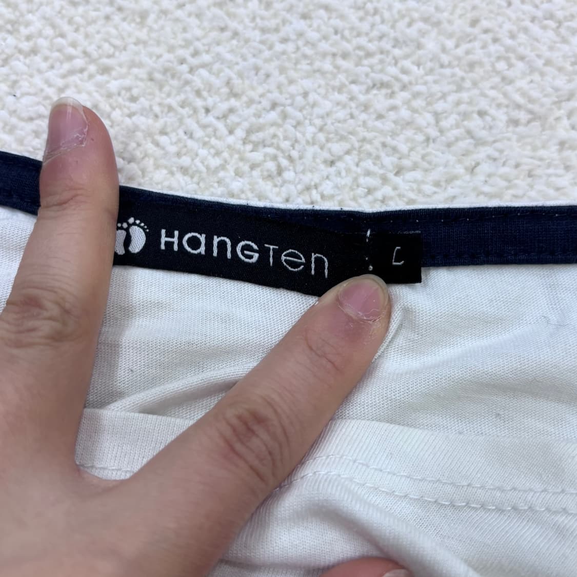 L 행텐 스트라이프 반팔 티셔츠 0313E 상품이미지3