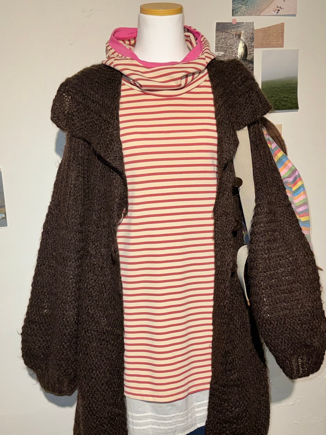 adidas 스트라이프 후드 티셔츠 상품이미지2