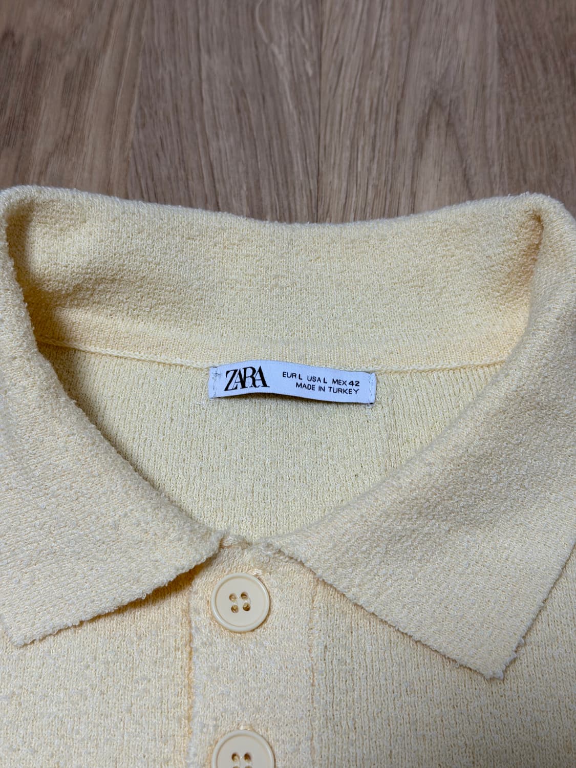 자라 옐로우 카라 니트 상품이미지3