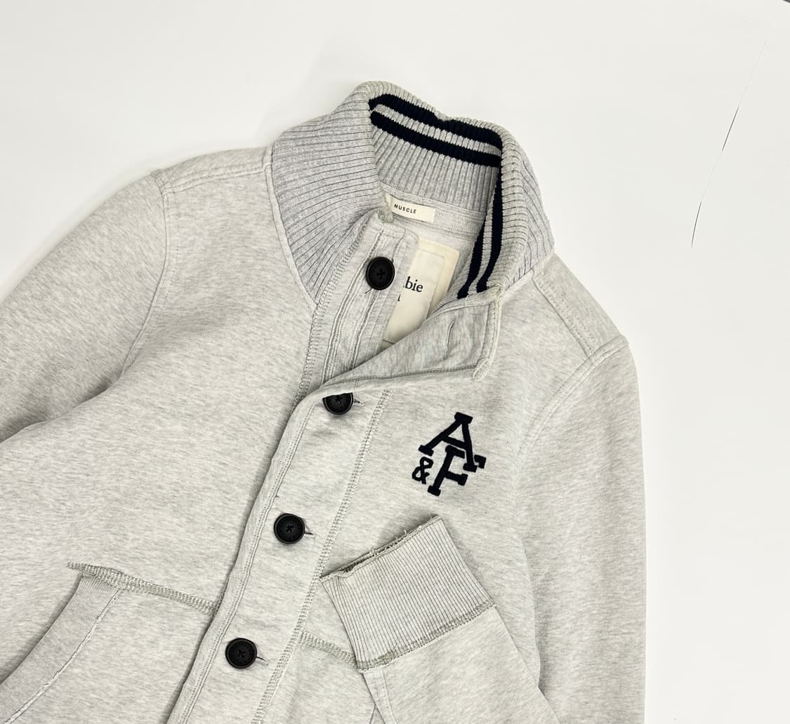 아베크롬비 멜란지 버튼 하이넥 자켓  상품이미지1