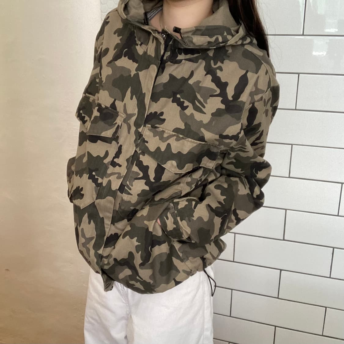 자라 카모플라쥬 후드 자켓 상품이미지5