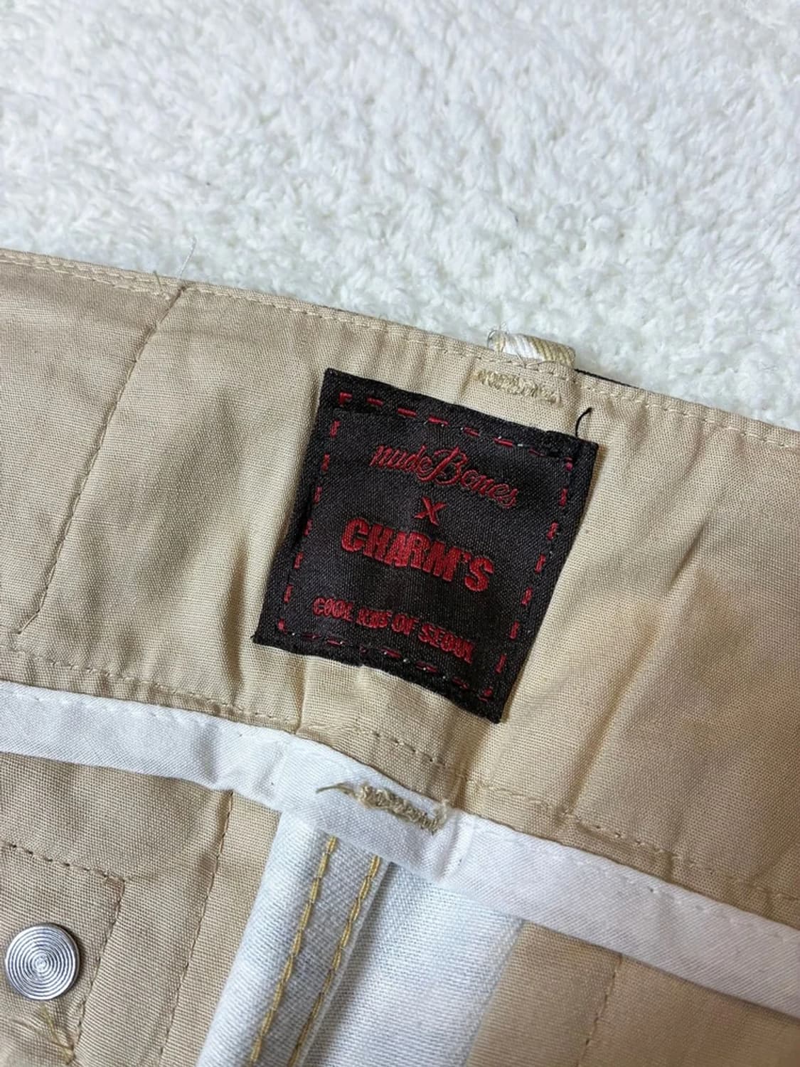 누드본즈 x 참스 골든 타이거 스트레이트 카고 팬츠 PN6413 상품이미지9