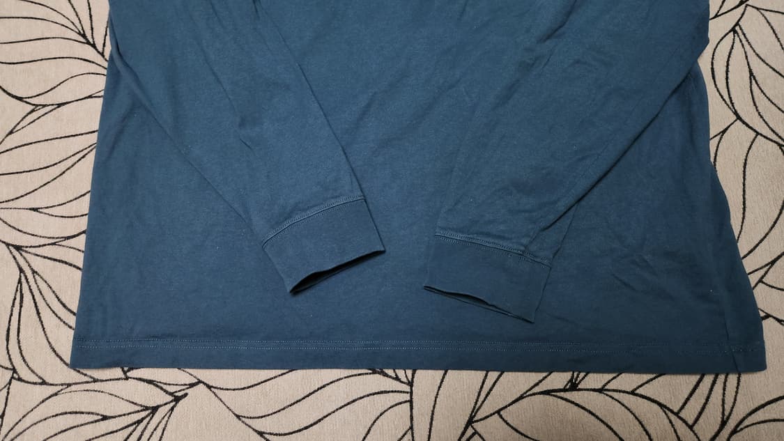 L.L.Bean 헨리넥 긴팔 티셔츠 XL 청록색 상품이미지2