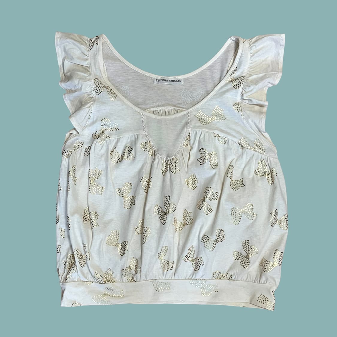 츠모리 치사토 리본 러플 블라우스 상품이미지4