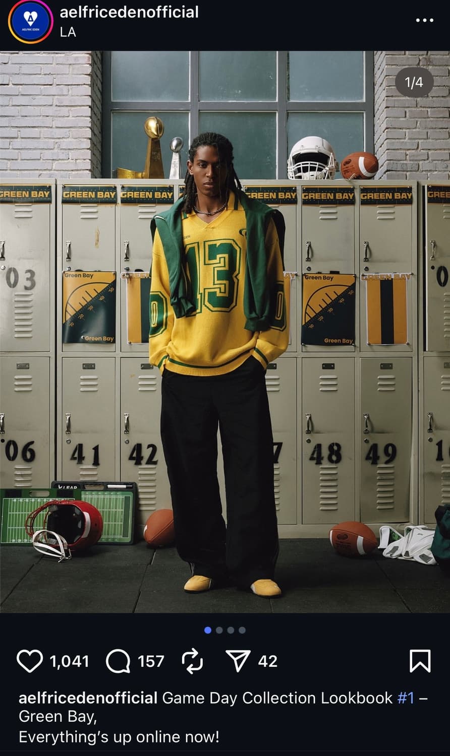 AELFRIC EDEN NUMBER GRAPHIC POLO SWEATER 상품이미지2