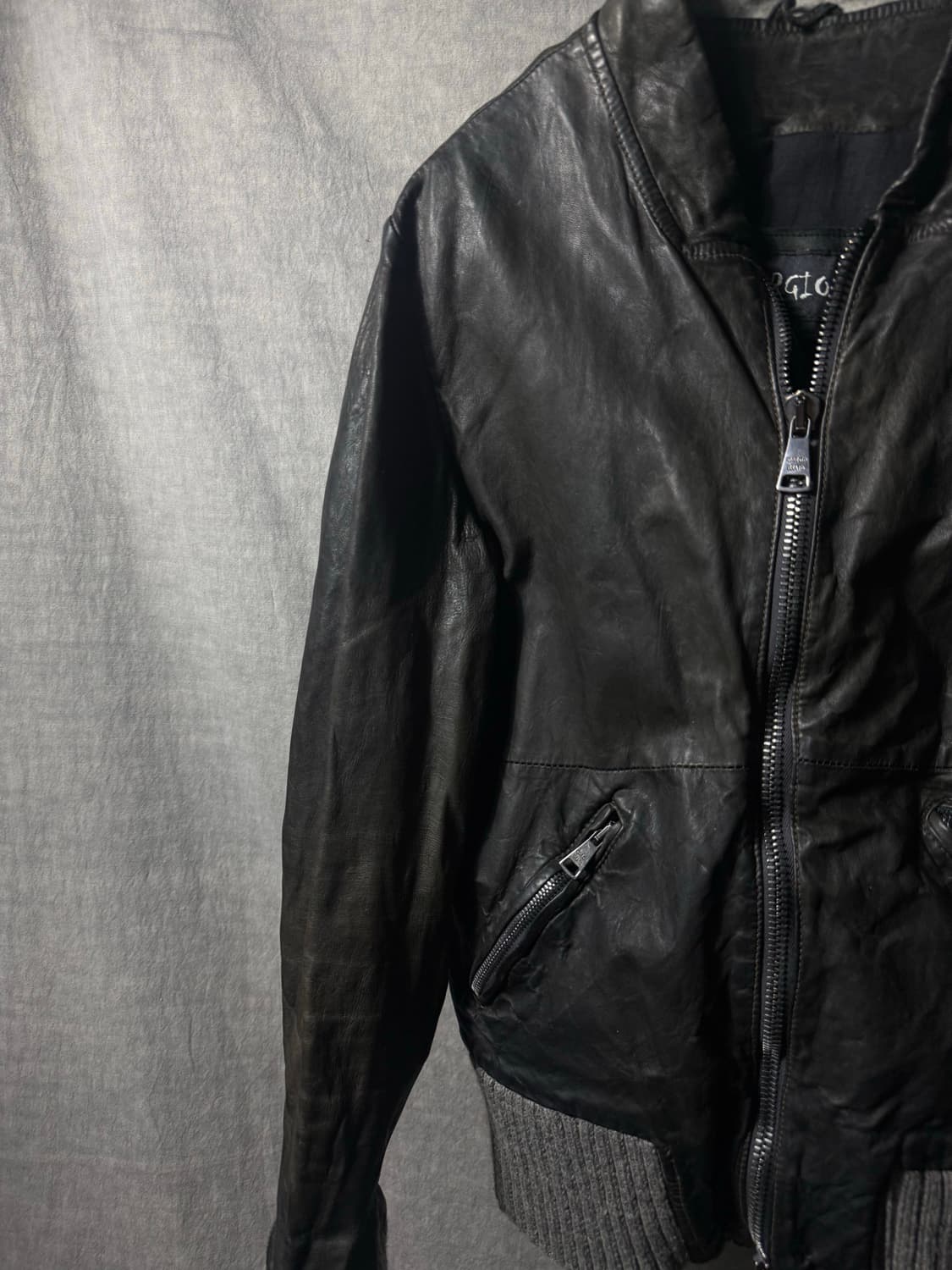 Giorgio Brato Leather Bomber Jacket   상품이미지6