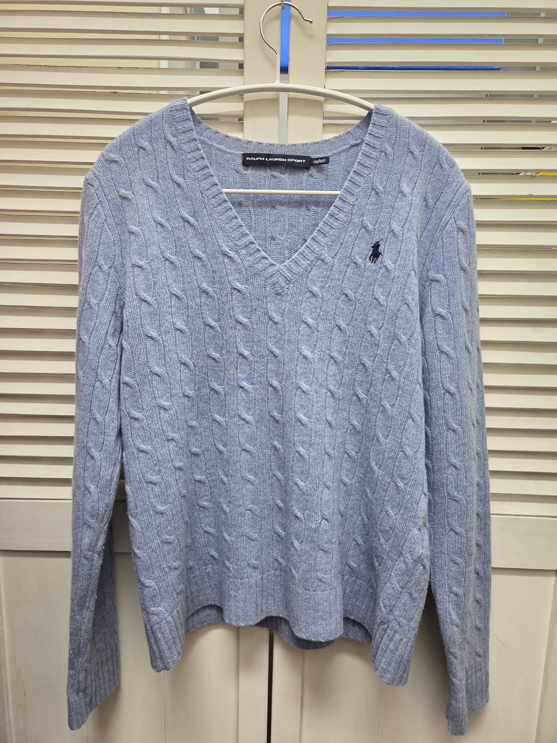 폴로 메리노울 꽈배기 니트 상품이미지1