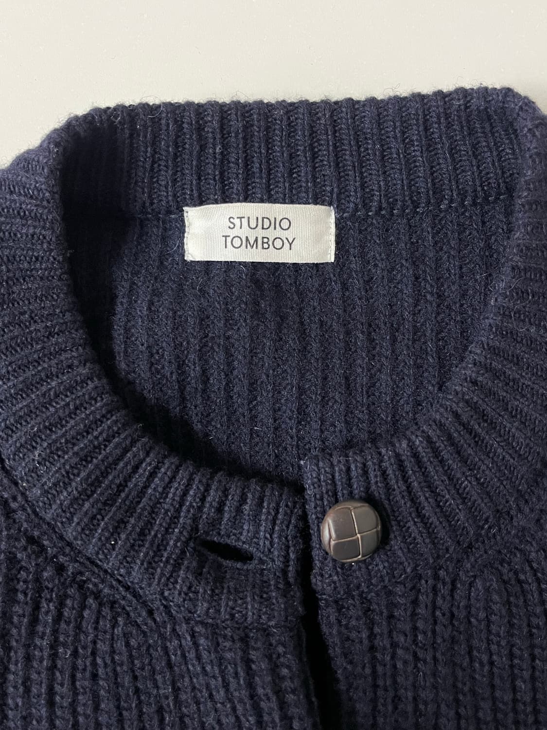 F) 스튜디오 톰보이 가디건 네이비 상품이미지4
