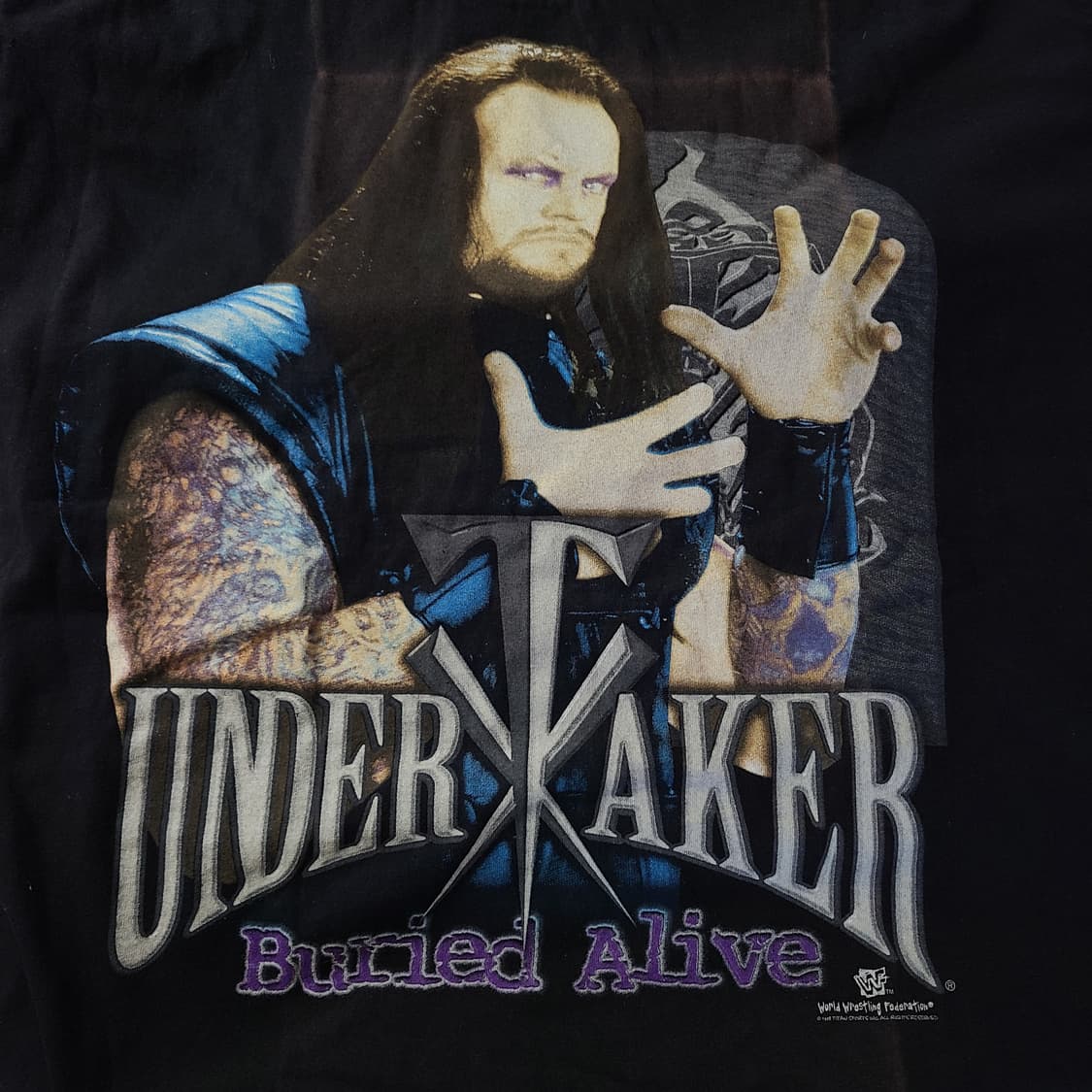 [XL] 90s usa 빈티지 wwe 언더테이커 티셔츠 상품이미지3