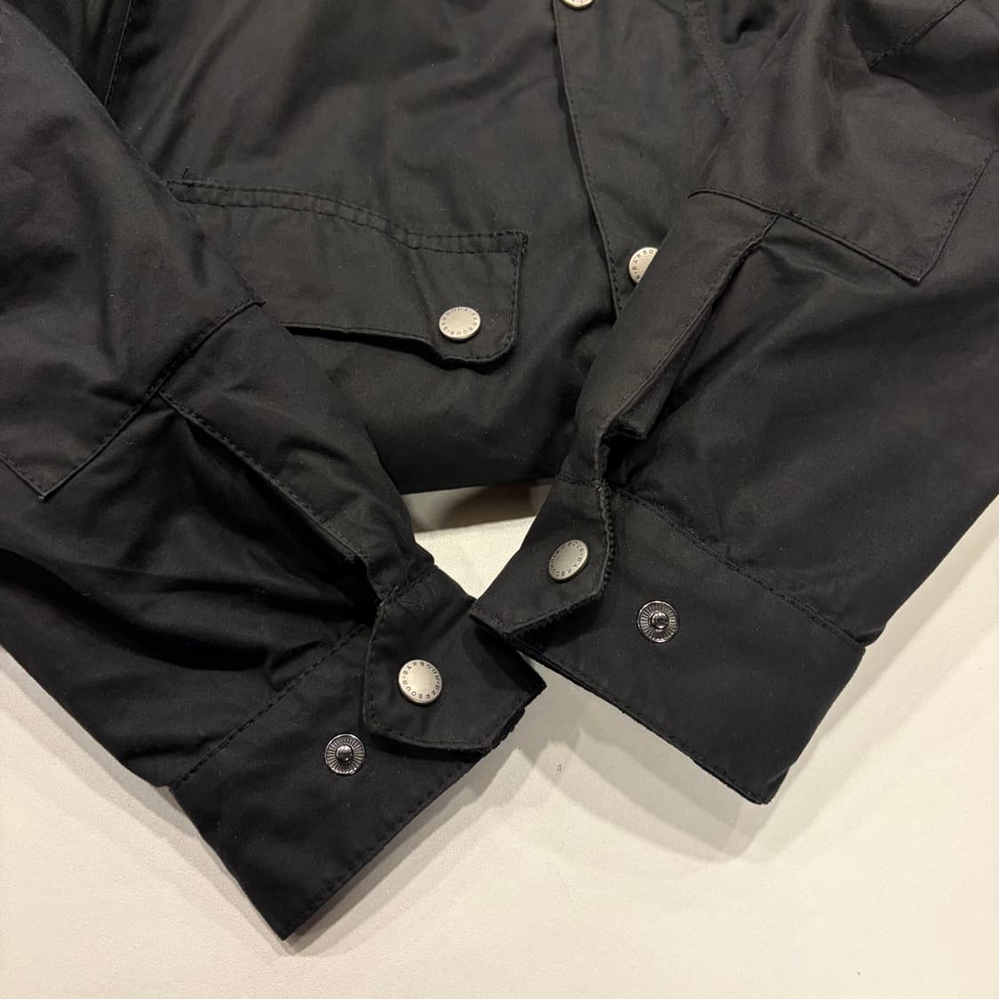 [M] 바버 듀크 왁스 인터내셔널 블랙 자켓 B270 상품이미지10