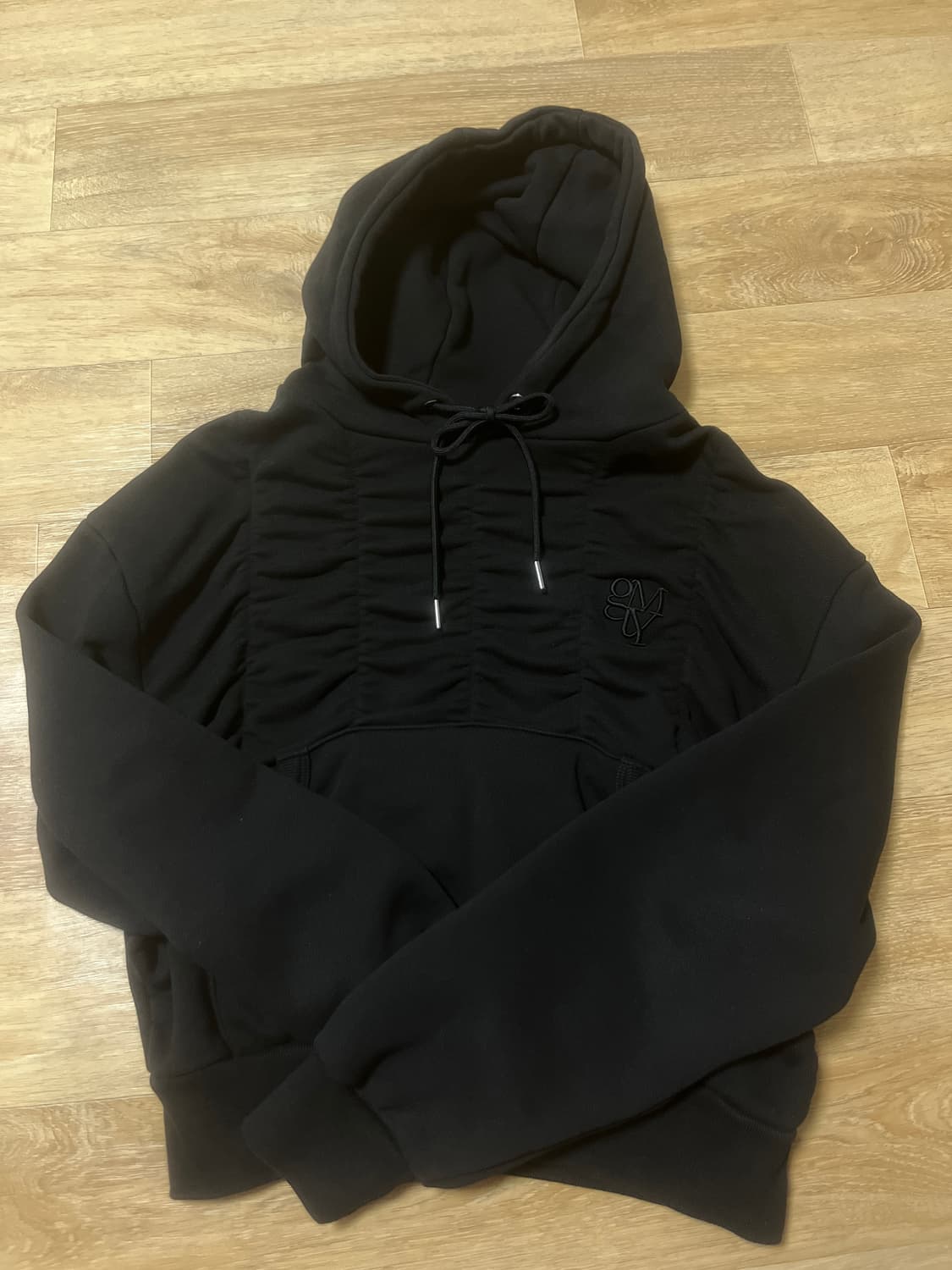 김미더영 크롭 후드티 상품이미지1