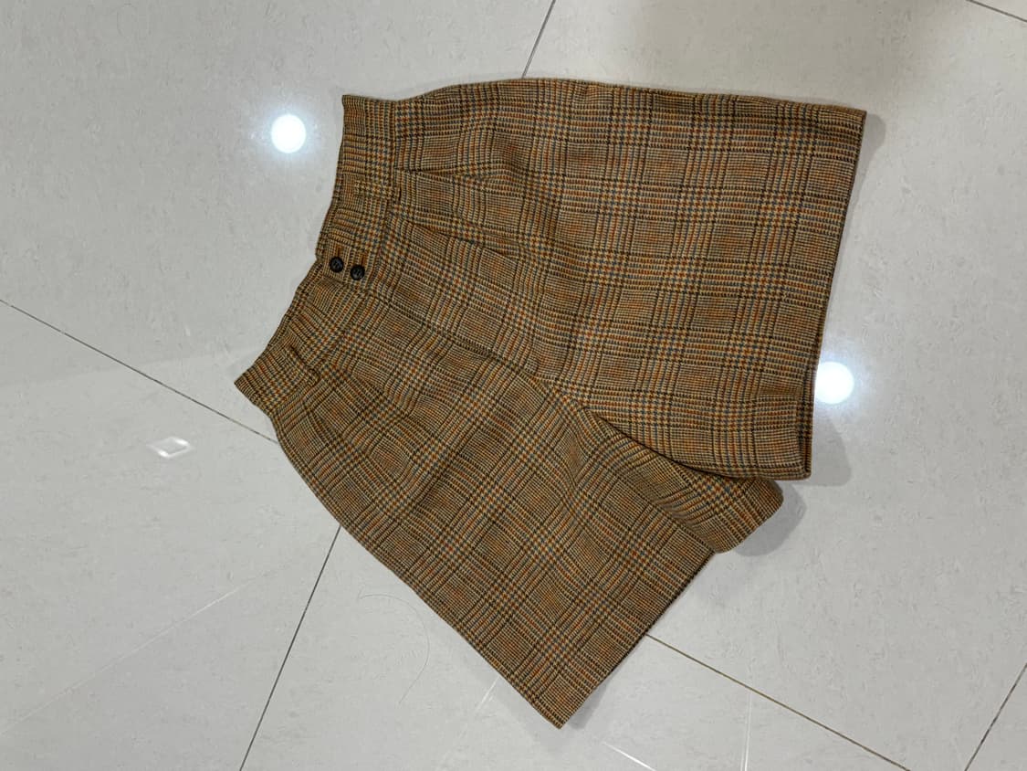 Soopy 빈티지 체크 숏팬츠 상품이미지1