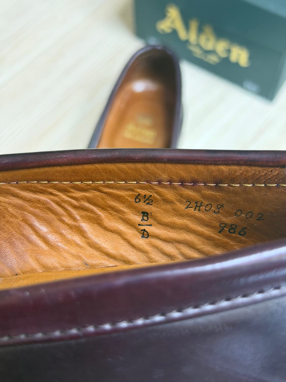 Alden 알든 986 컬러8 코도반 페니 로퍼 US 6.5d (250) 상품이미지7