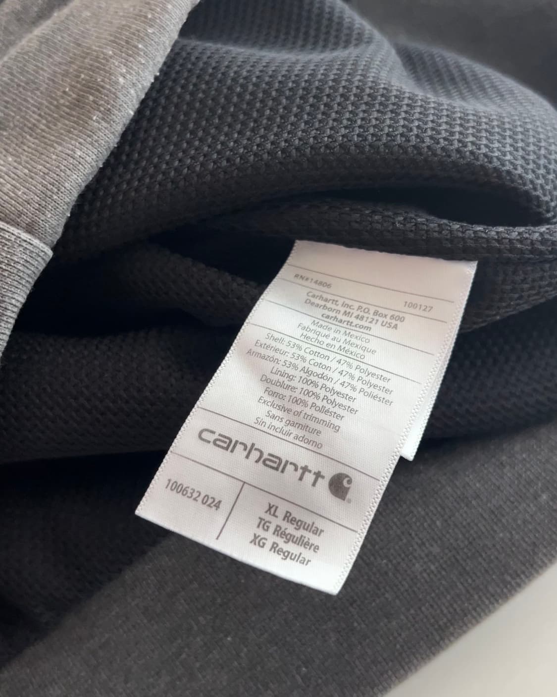 칼하트 레인 디펜더 후드 집업 XL 상품이미지6