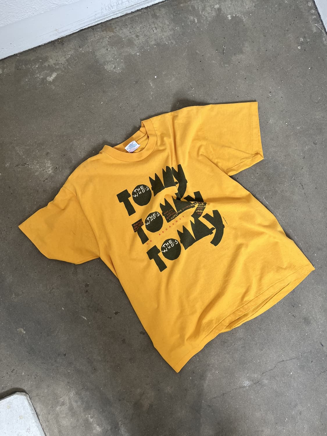 1993 The Who Tour Tommy 티셔츠 상품이미지2
