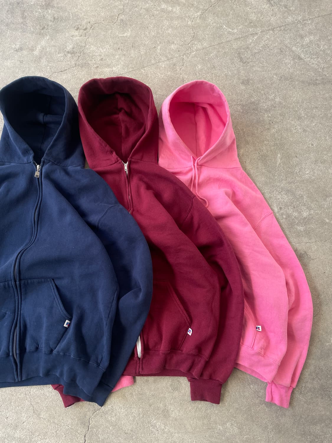 80s Russell Burgundy Hood zip 상품이미지1