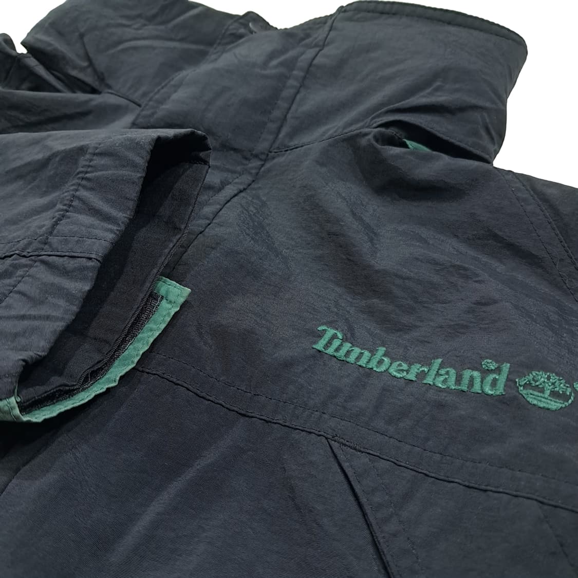CL718 L 팀버랜드 90s 웨더기어 블랙 바람막이 자켓 상품이미지3