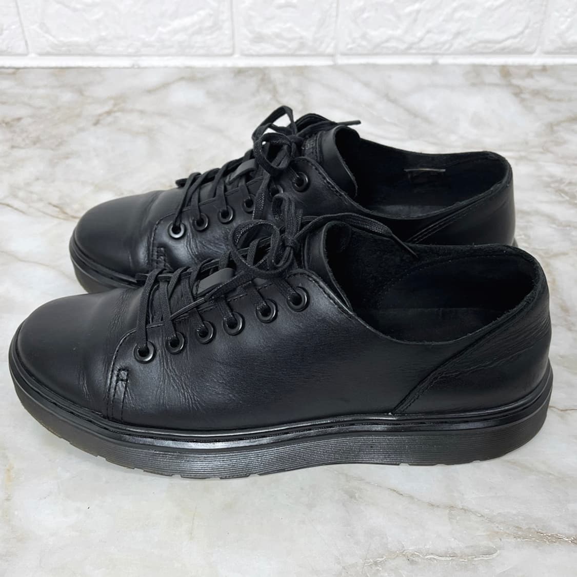 닥터마틴 단테 블랙 가죽 스니커즈 UK7 260 상품이미지3