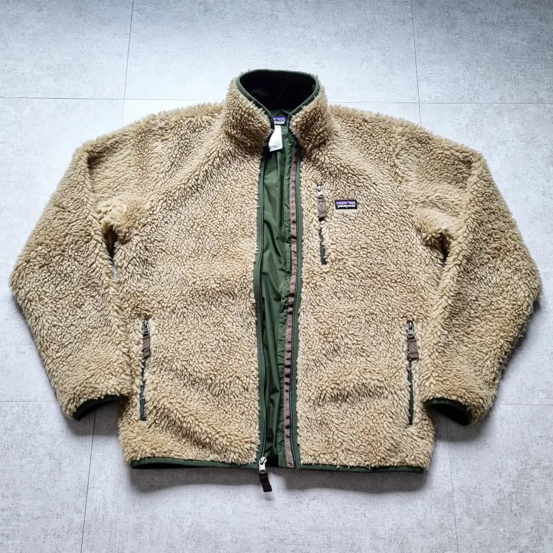 파타고니아 클래식 파일 가디건 M, 105sz 네츄럴 x 헌터 상품이미지2