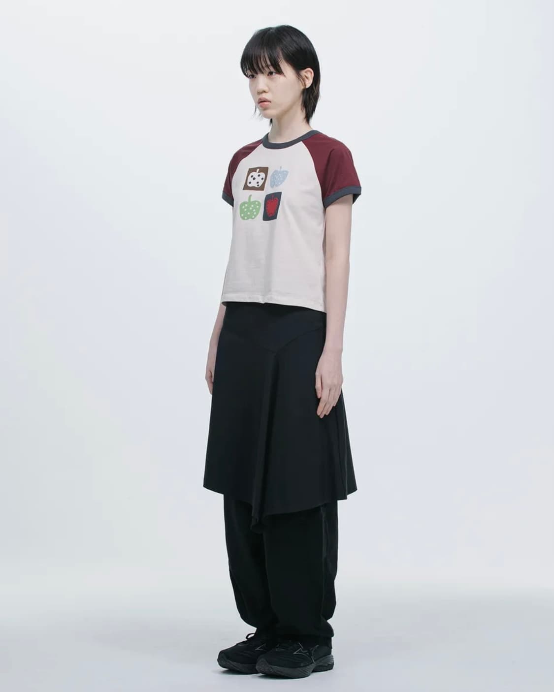 오헤시오 ASYMMETRIC FLARE SKIRT 상품이미지5