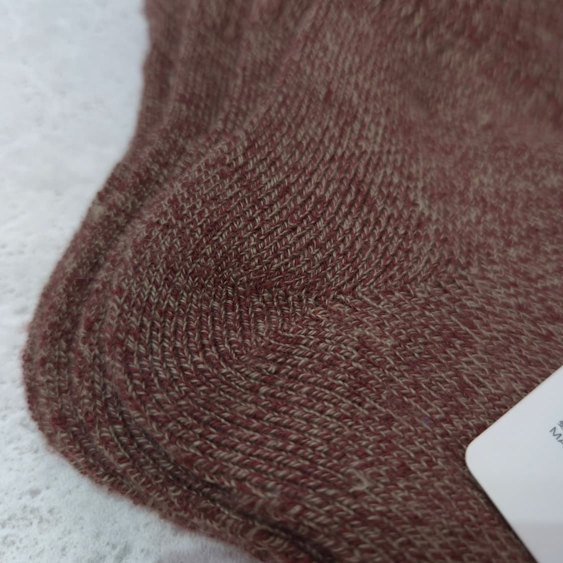 일본제 도톰 브라운 울혼방 겨울양말 2P 상품이미지5