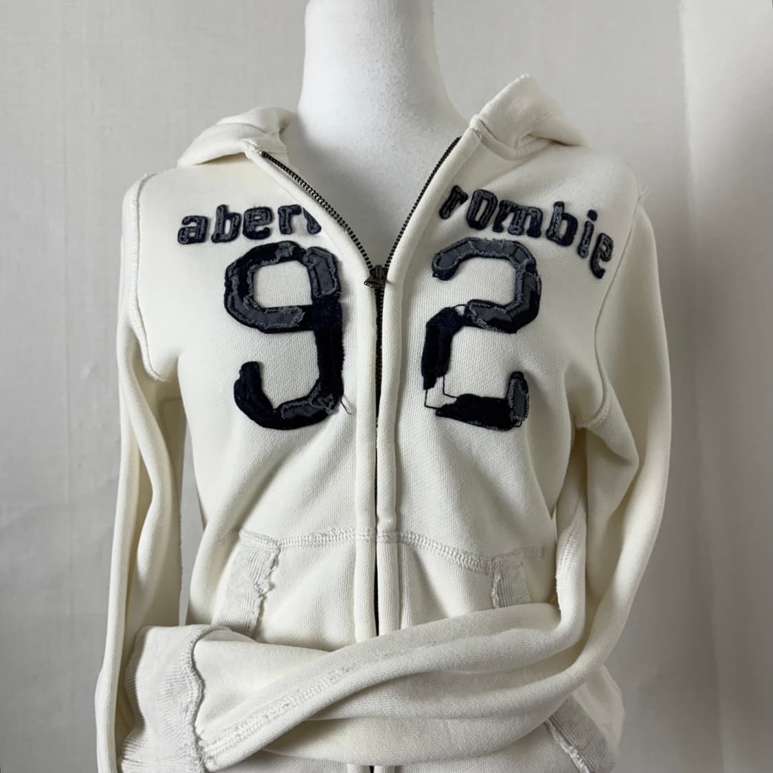 아베크롬비 데님 로고 후드집업 상품이미지5