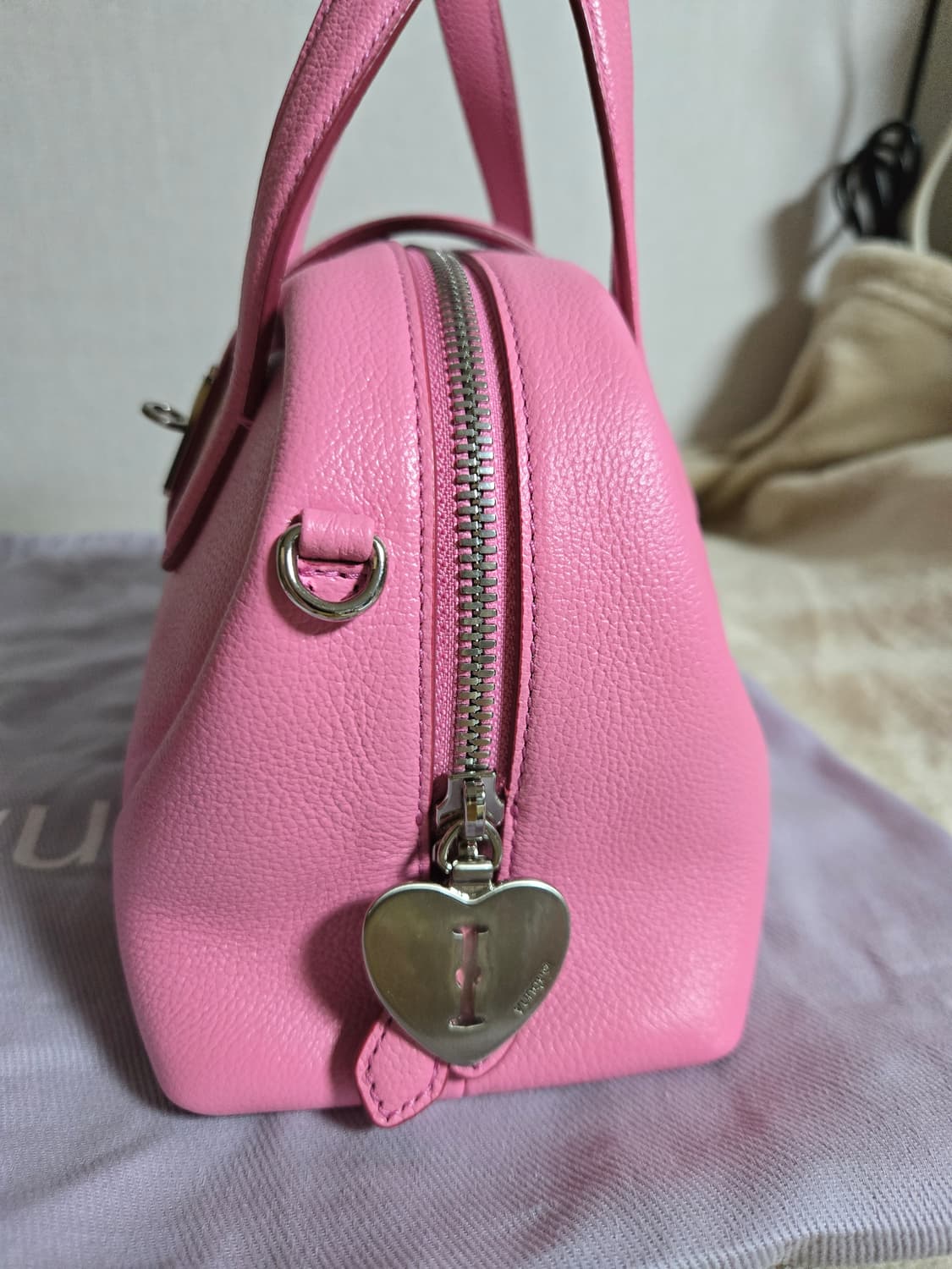 분크 토크 러브 스몰 핑크 가방 상품이미지3