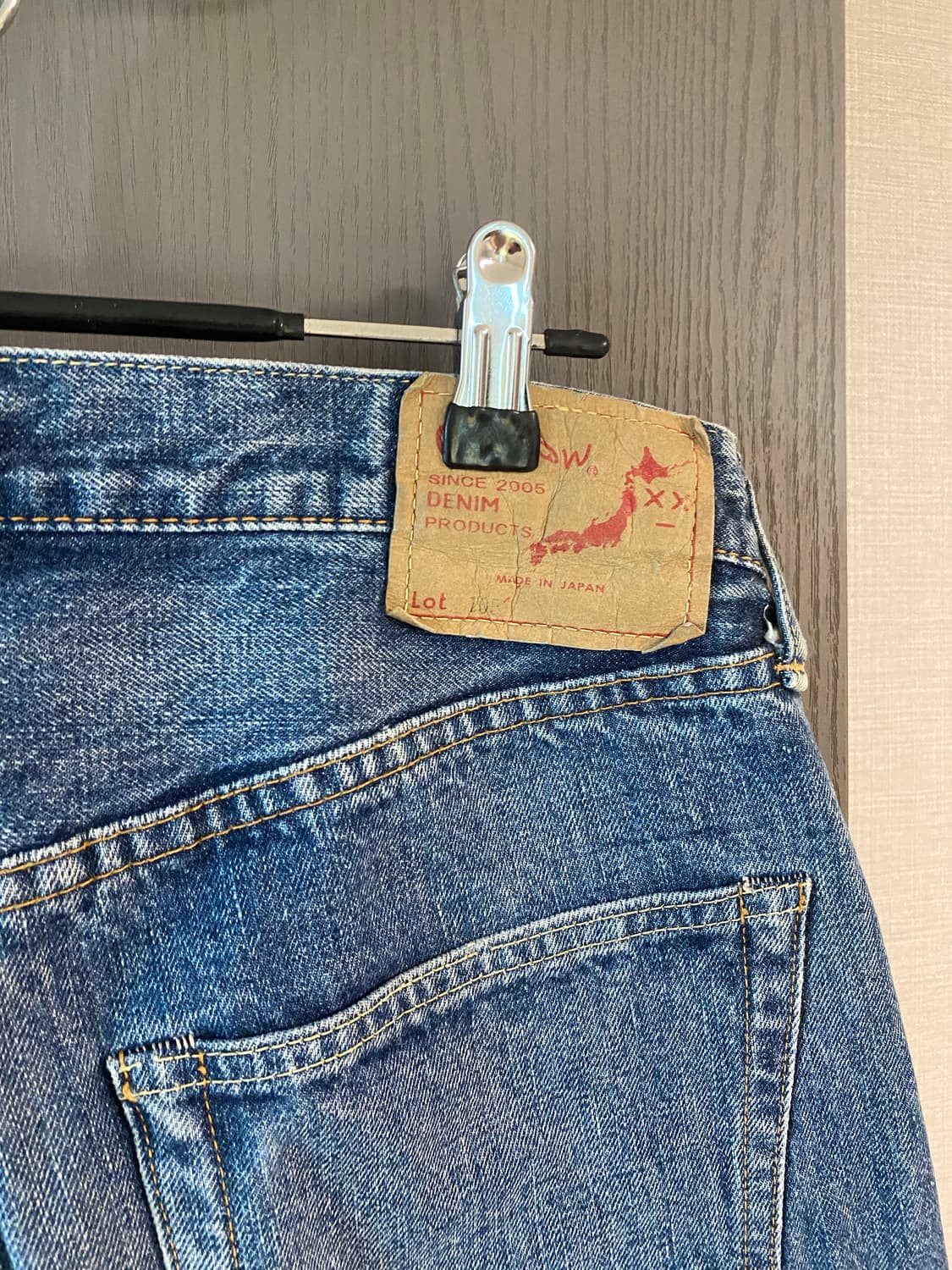 오어슬로우 데님 팬츠 105 중청 orslow 상품이미지3