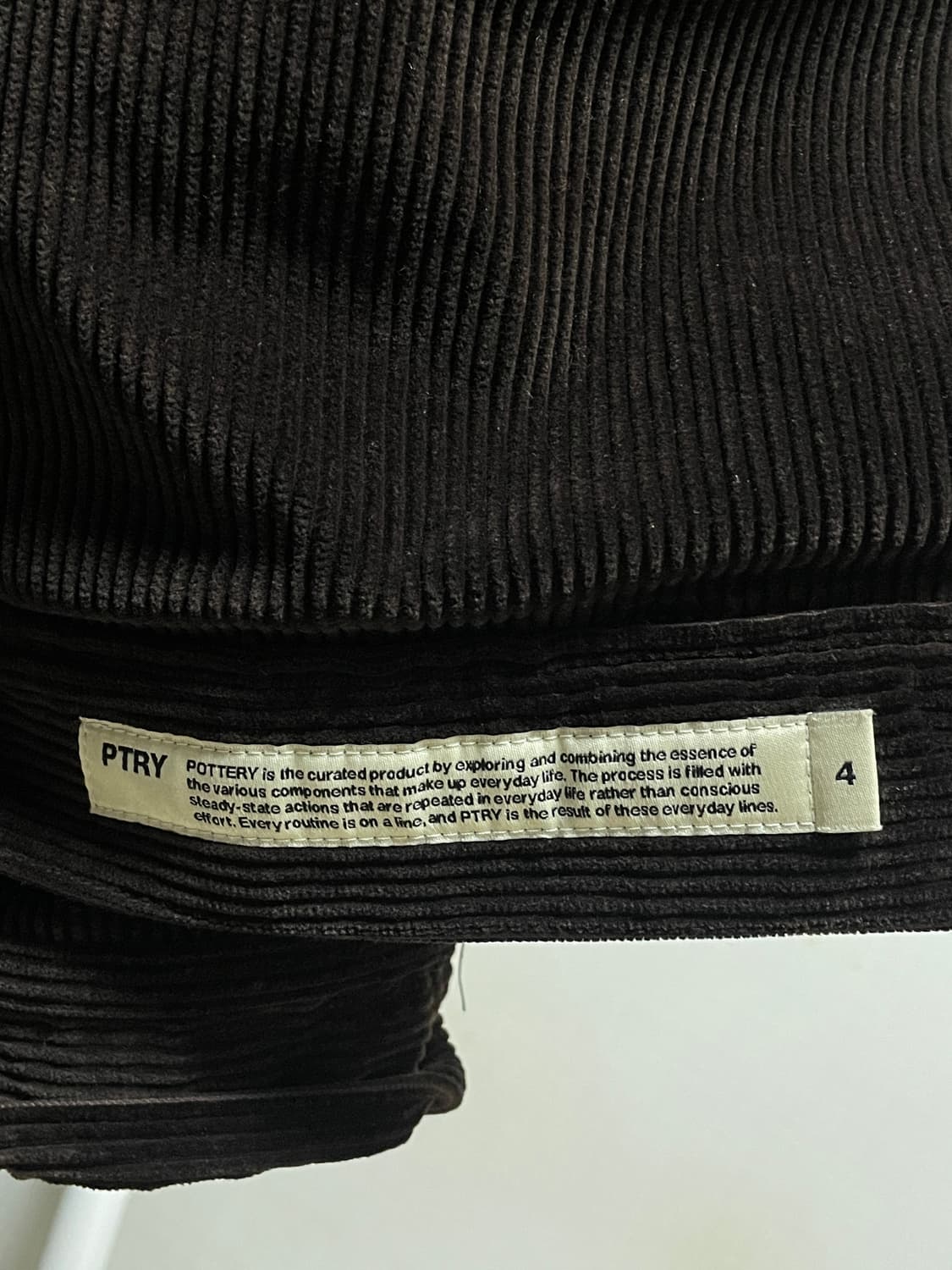 포터리 코듀로이 트러커 브라운 컬러 상품이미지4