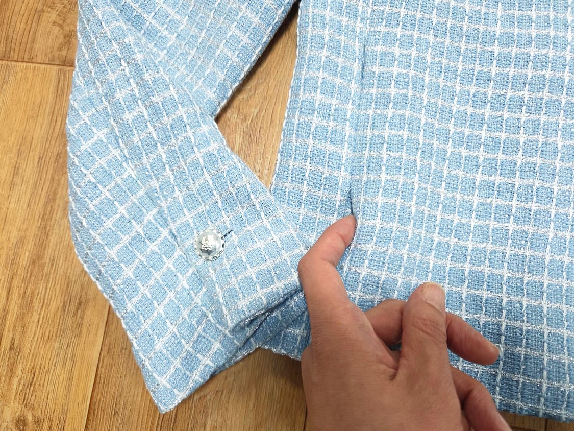 더아이잗컬렉션 브레이드 디테일 트위드자켓 55-66 상품이미지7