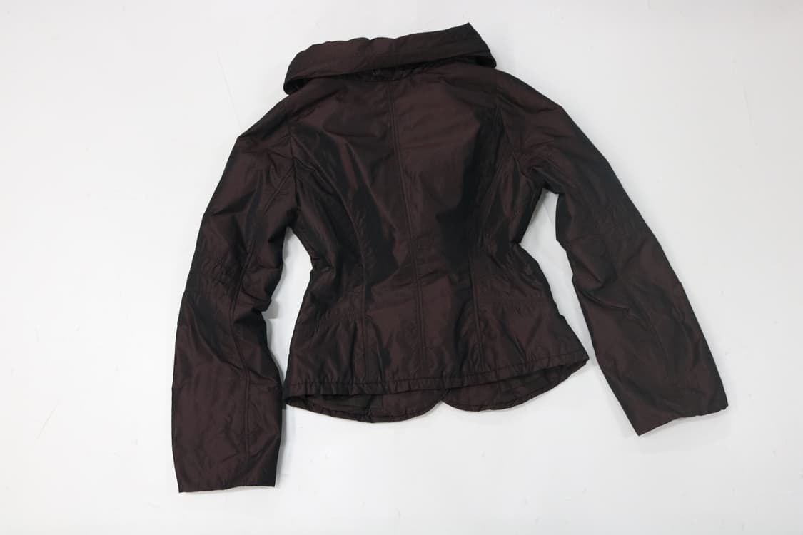 히로코 코시노 빈티지 셔링 카라 초코 브라운 퀼팅 자켓 상품이미지7