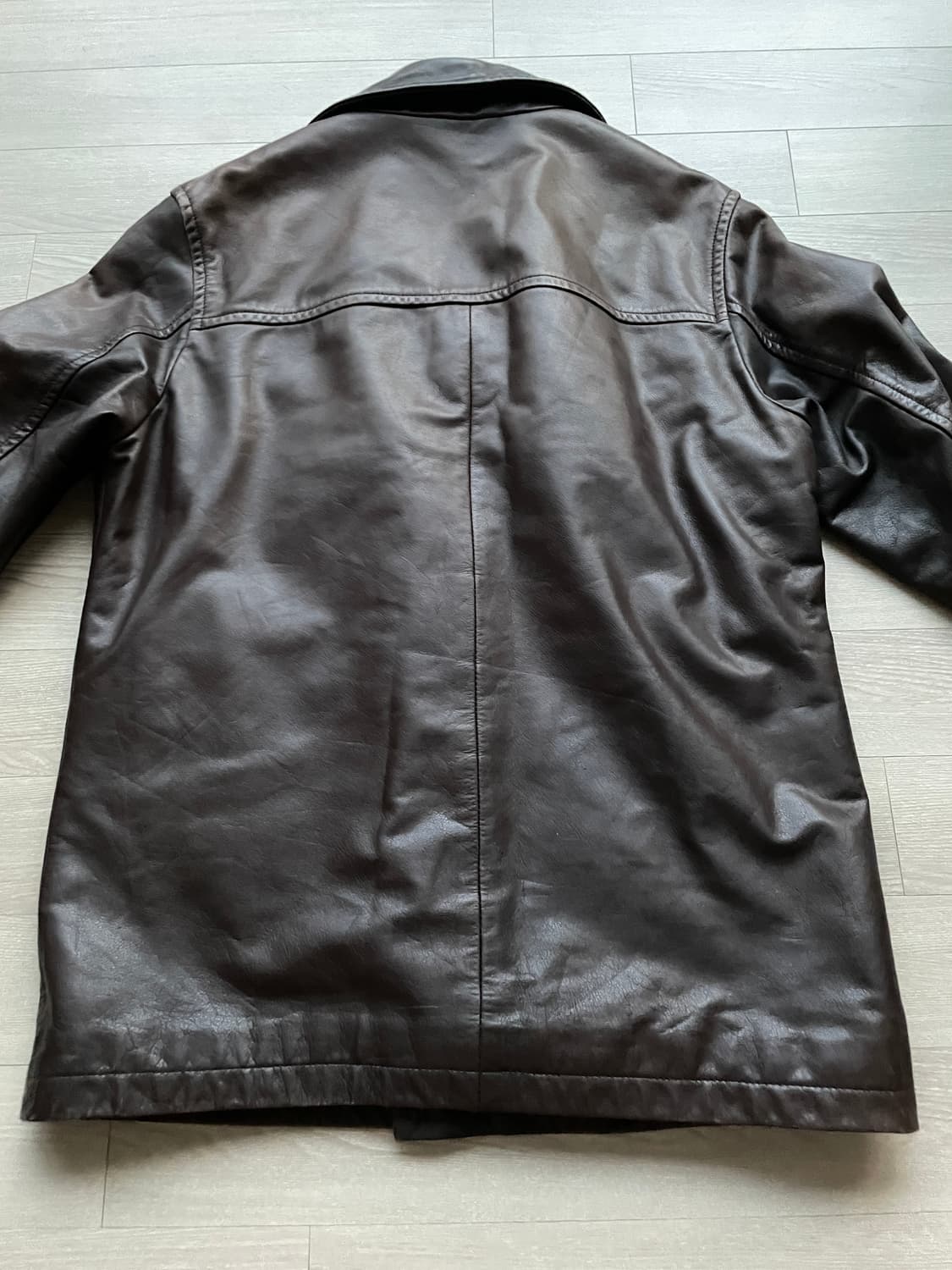 90s 올드갭 레더 카코트 브라운 gap carcoat 상품이미지9