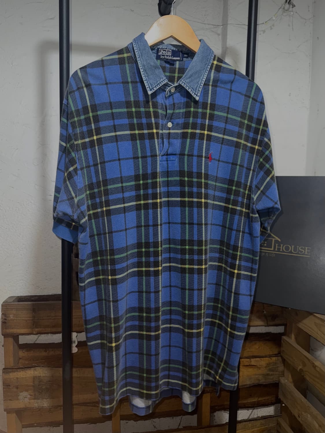 Polo Ralph Lauren blue Check Shirt 상품이미지4