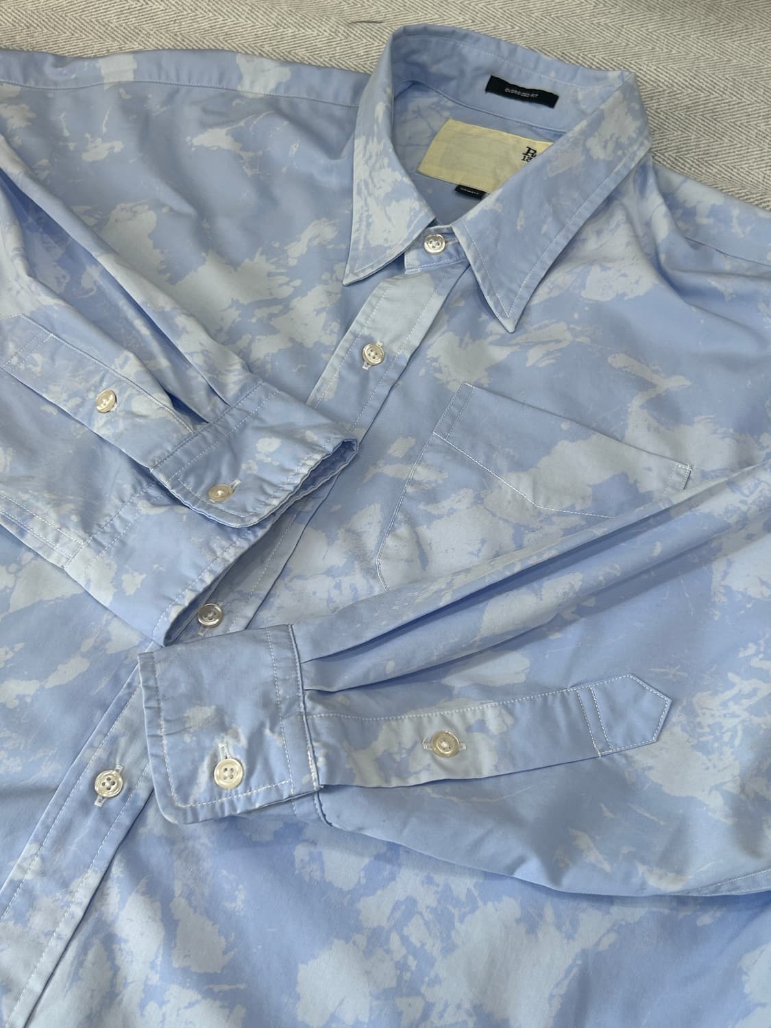 R13 알써틴 구름 패턴 오버핏 셔츠 상품이미지10