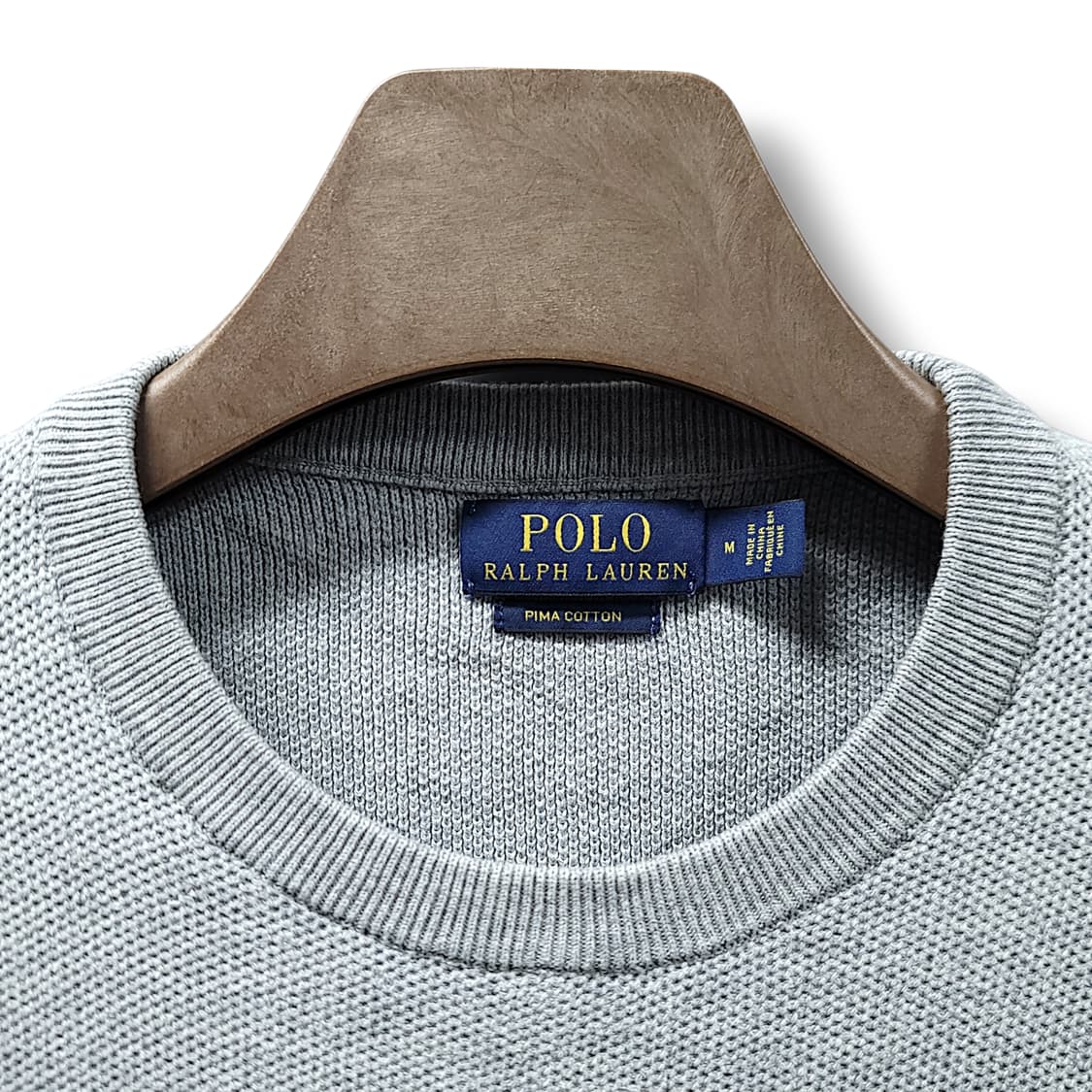 [M] 폴로 배색 스트라이프 피마코튼 니트 상품이미지8