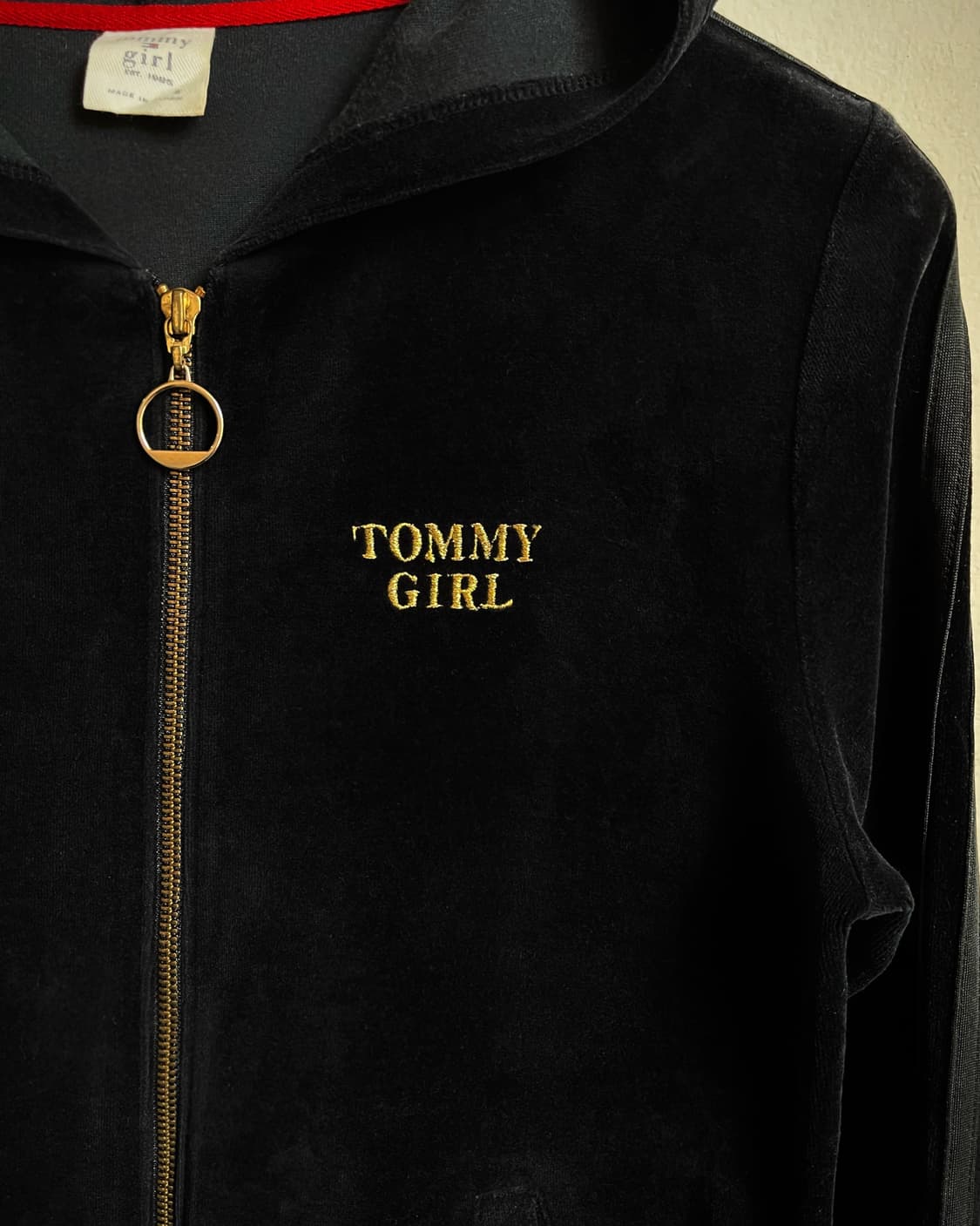 00s Tommy Girl Japan Velour Hood Zip-up 상품이미지4