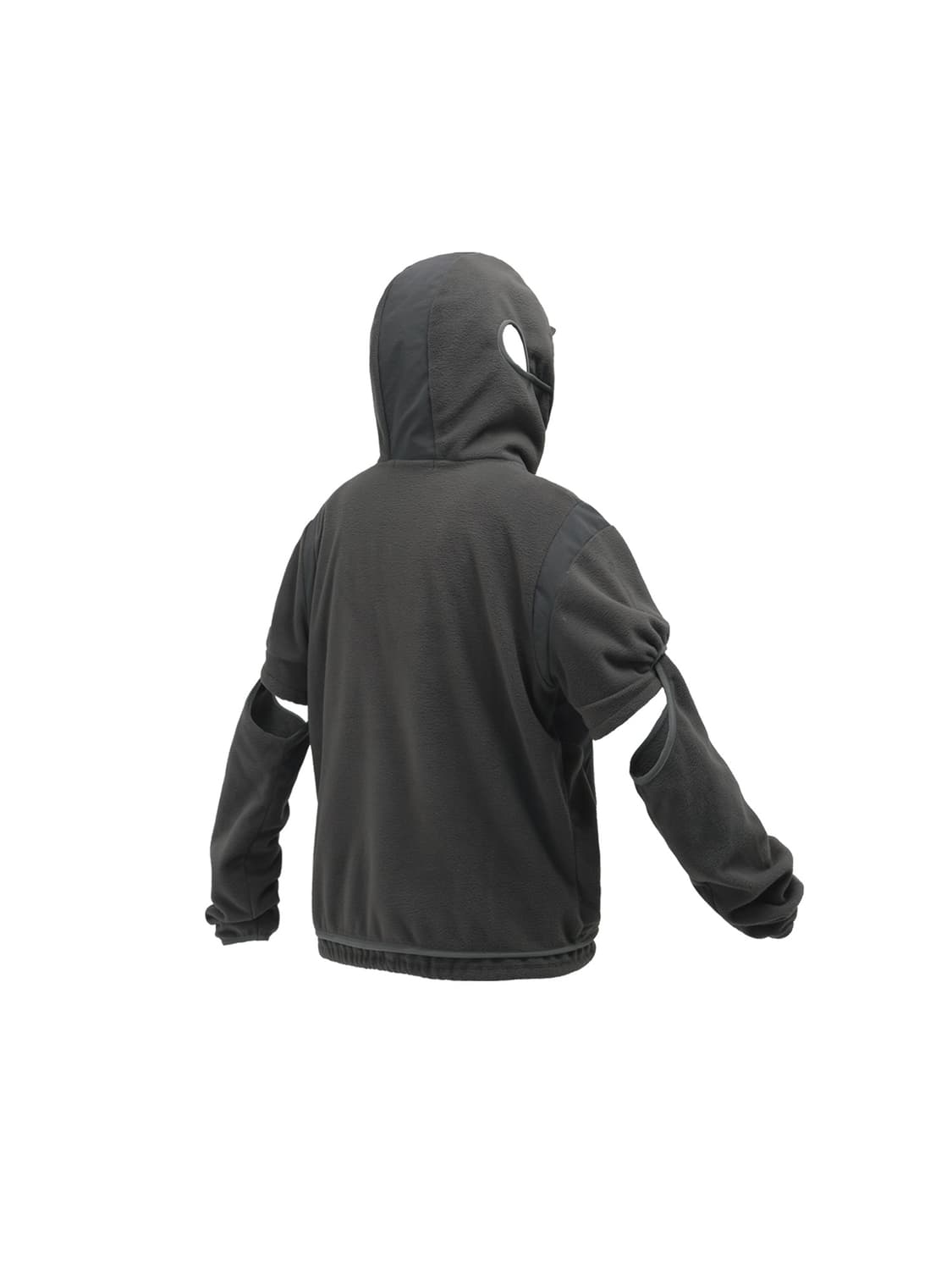 OJOS Ear Hole Hoodie Fleece Zip-Up / CC 상품이미지2