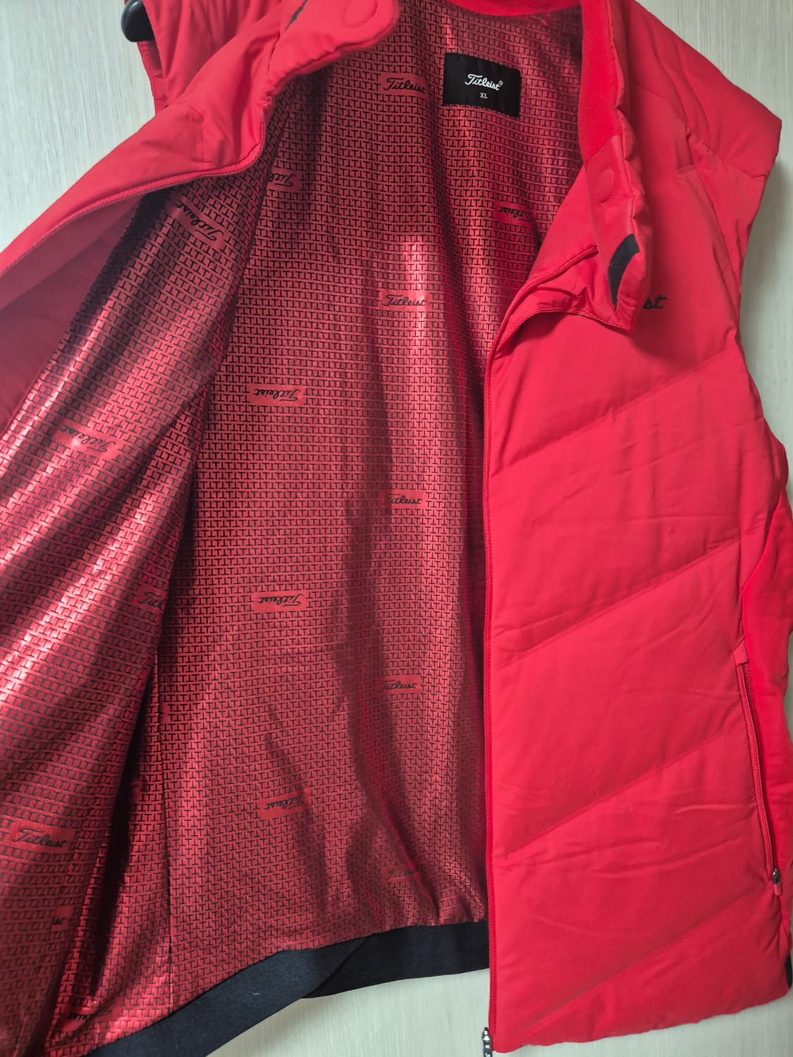 (정품) 타이틀리스트 구스다운 패딩 베스트 105 남성 상품이미지6