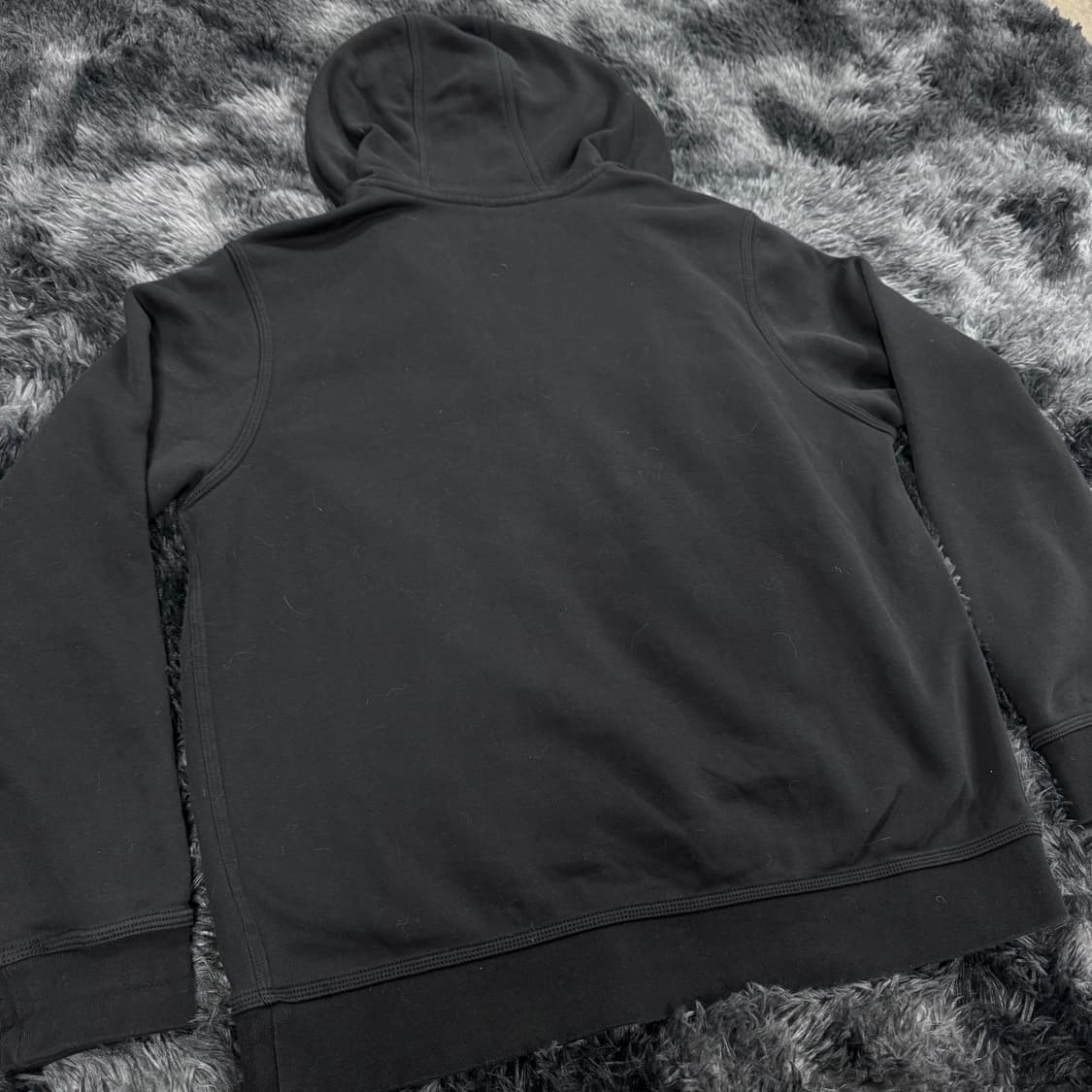 투티/0108 나이키 검정 기모 블랙 후드집업 상품이미지5