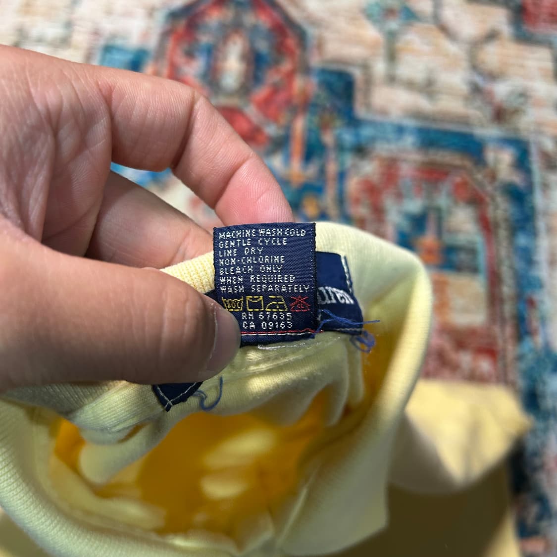 [S] 폴로 랄프로렌 옐로우 카라 반팔 상품이미지4