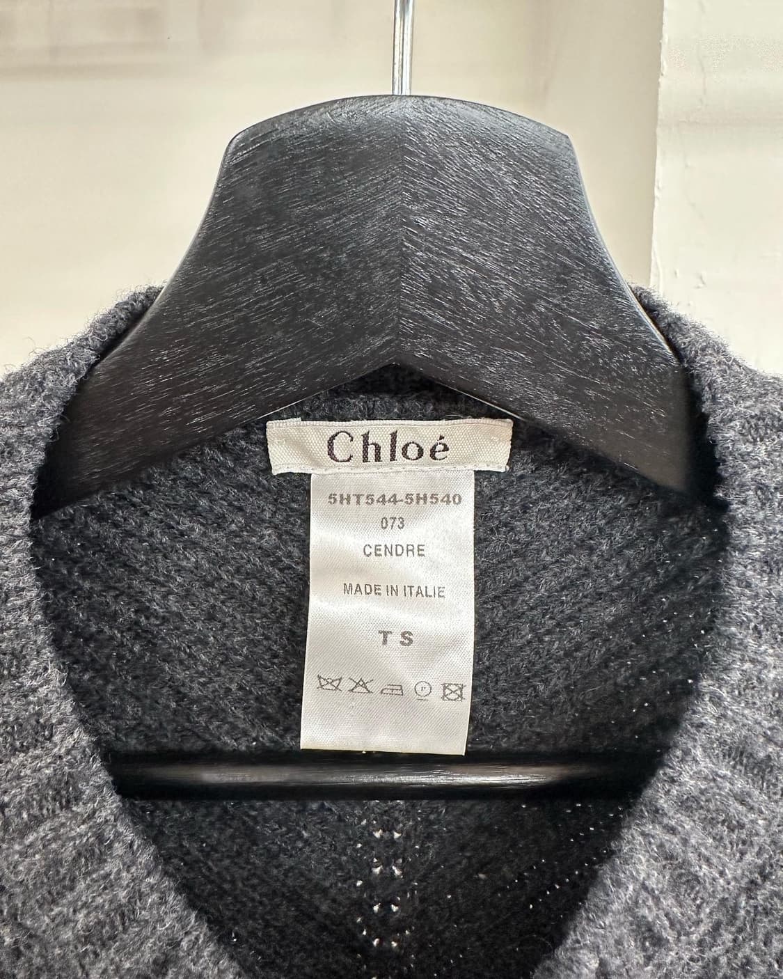 끌로에 차콜 스트링 레인울 가디건  상품이미지7