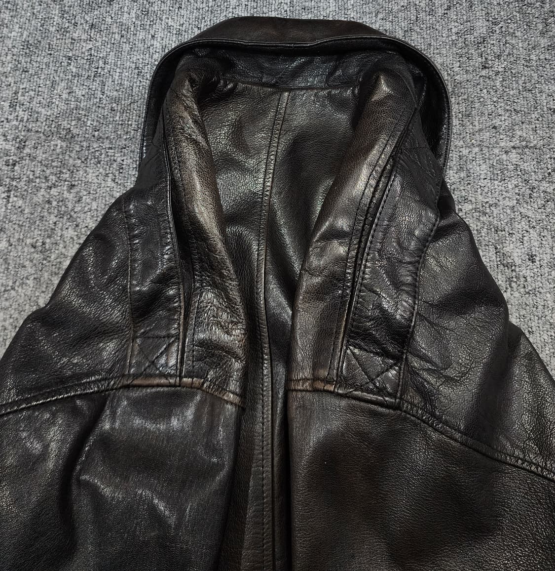 로빈슨 빈티지 A-2 플라이트 레더자켓 가죽자켓 L 상품이미지8