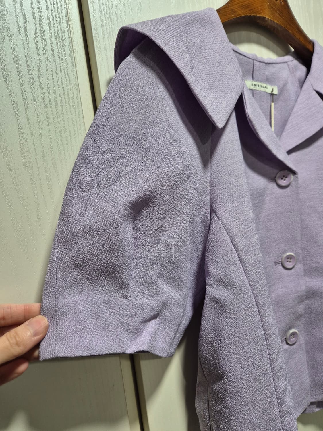 (세일)(새상품)코벳블랑 라벤더 반팔 블라우스 상품이미지4