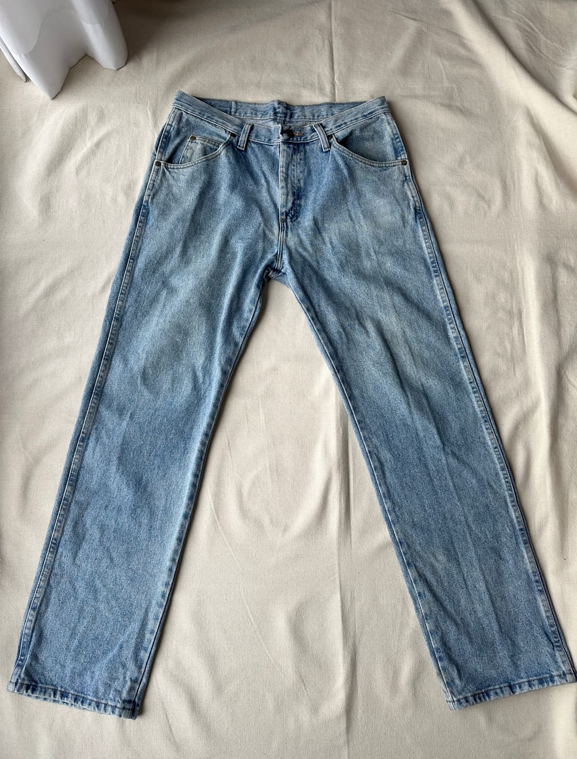 랭글러 어센틱 레귤러핏 연청 데님팬츠 32 상품이미지1