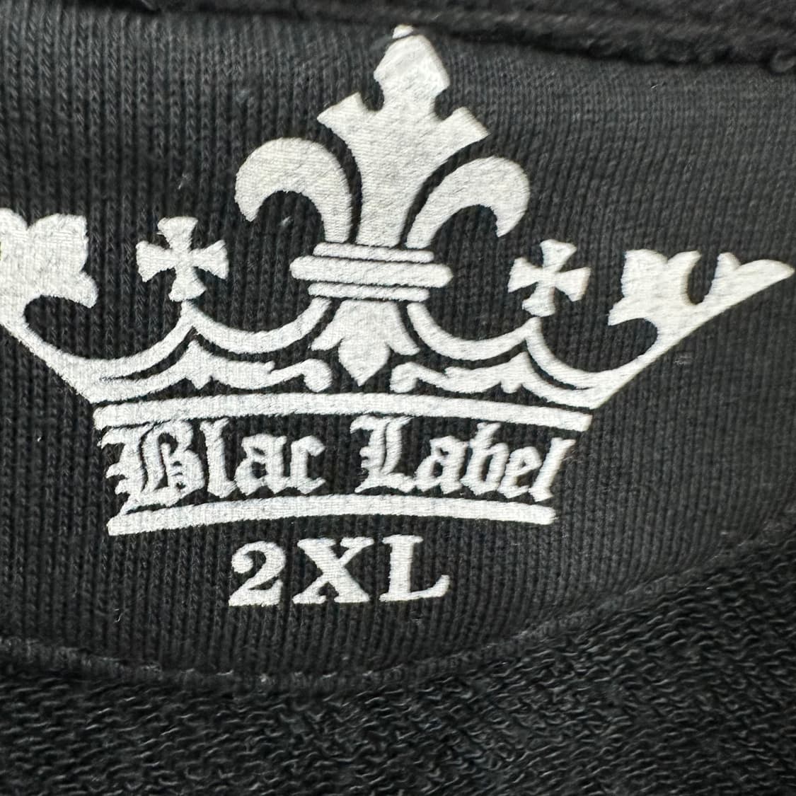 110 Blac Label 레터링 남자 루즈핏 후드집업 상품이미지3