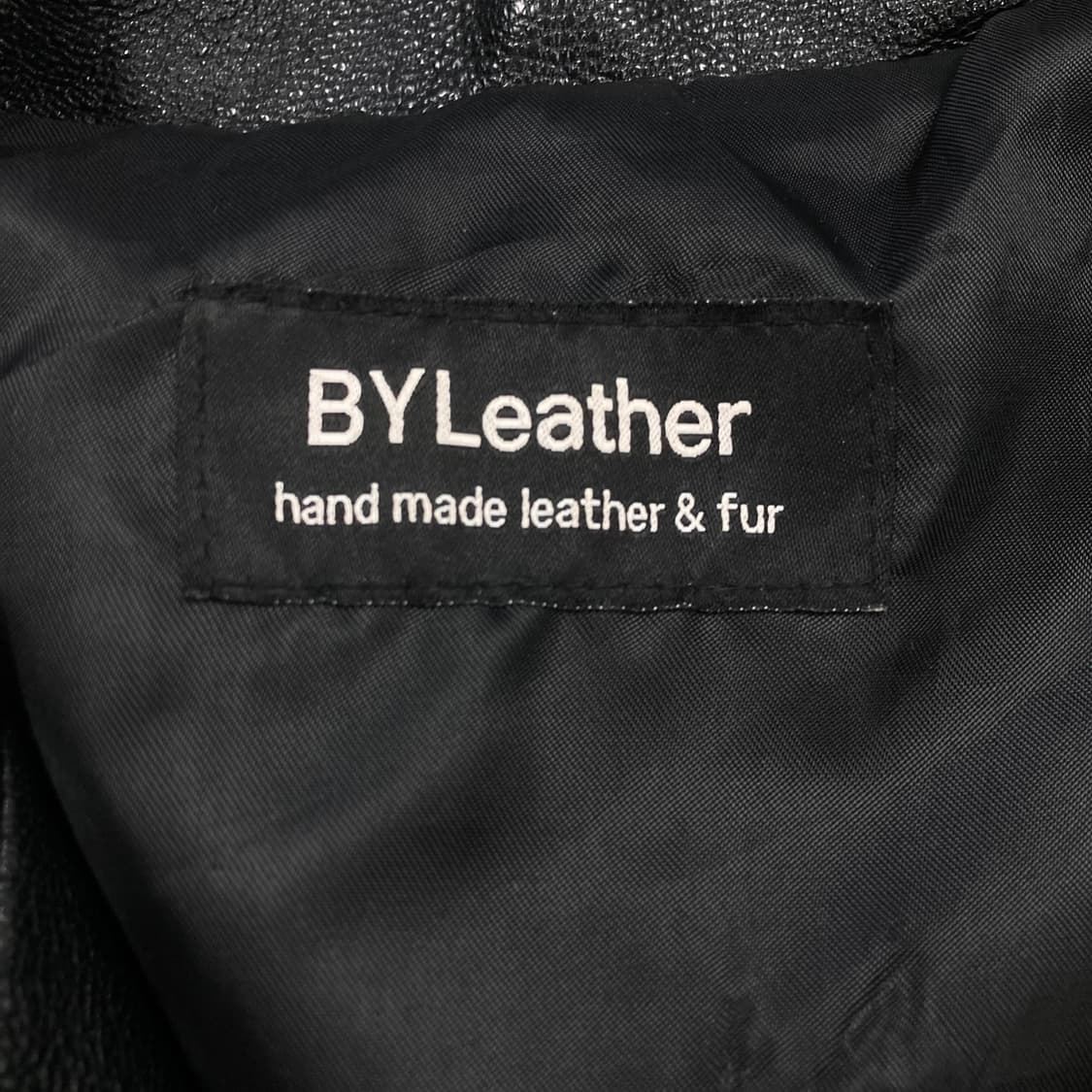 VTG 블랙 컬러 라이더 고트 가죽 자켓 상품이미지3