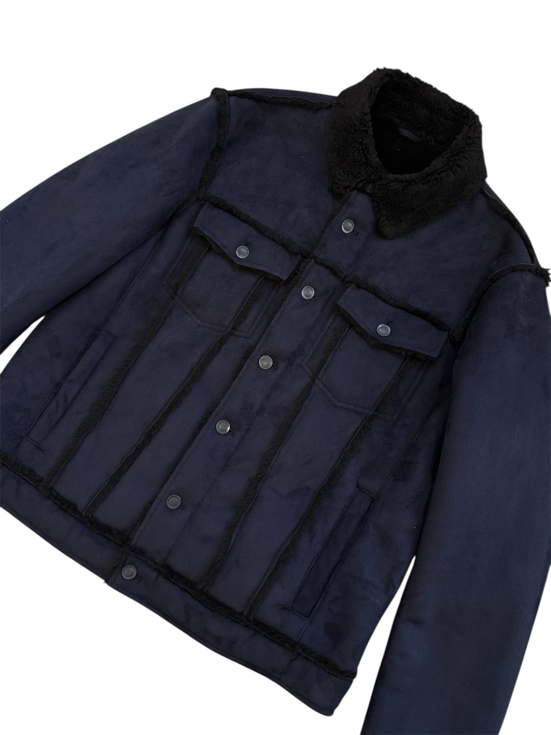 알마니 익스체인지 스웨이드 쉐르파 트러커 자켓 상품이미지5