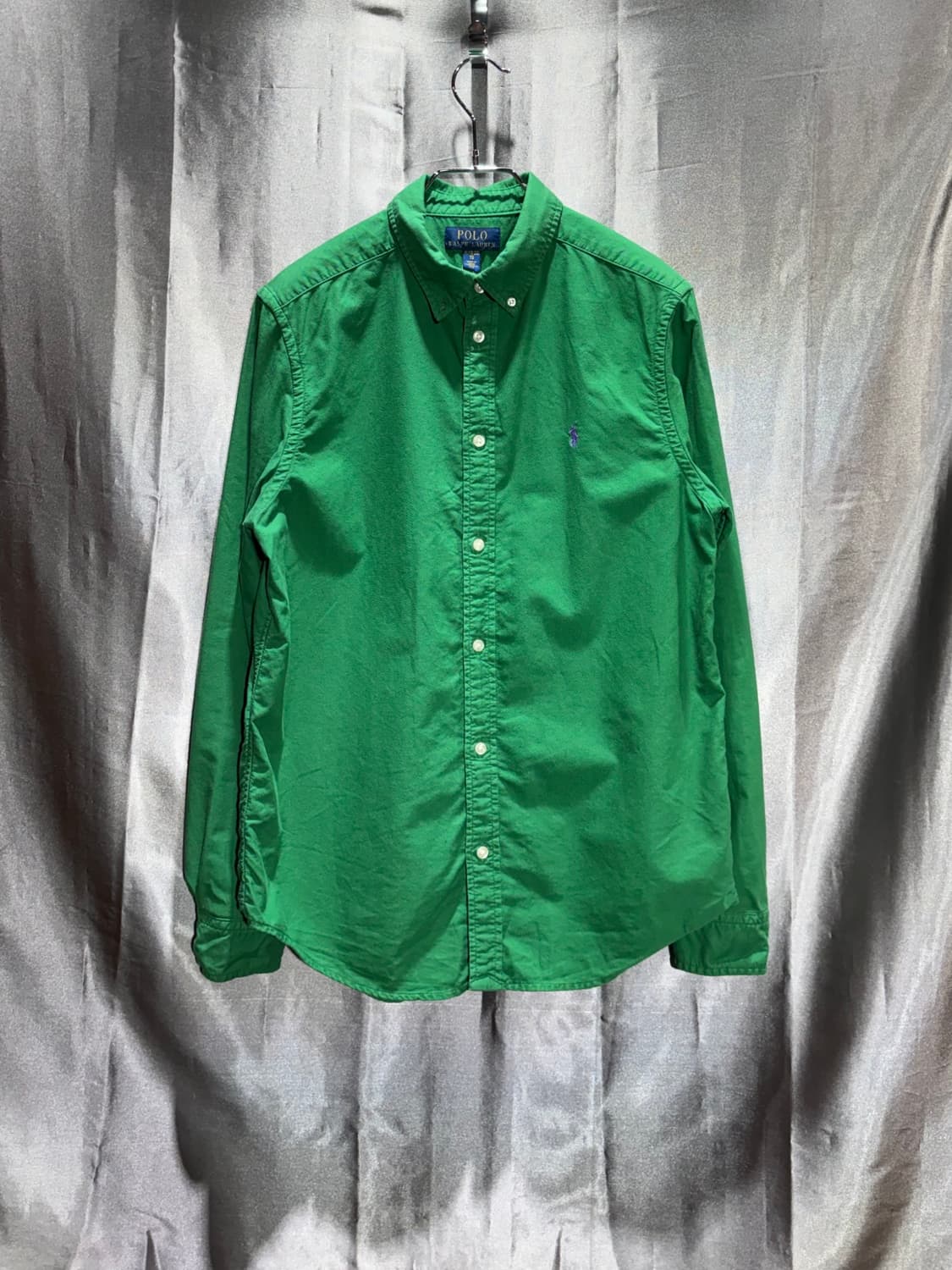 XL 폴로랄프로렌 우먼스 그린 코튼 셔츠 상품이미지2