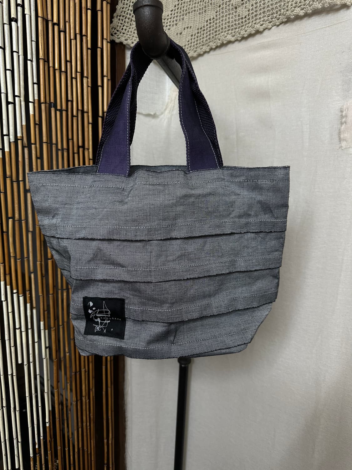 kaguraya tote bag (purple) 상품이미지2